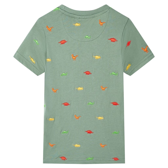 Tricou pentru copii cu mâneci scurte, kaki, 128 WALTI