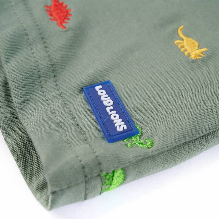 Tricou pentru copii cu mâneci scurte, kaki, 128 WALTI