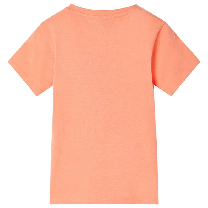 Tricou pentru copii, portocaliu neon, 128 - WALTI WALTI