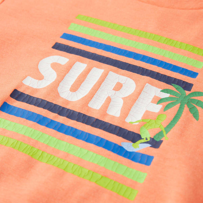 Tricou pentru copii, portocaliu neon, 128 - WALTI WALTI