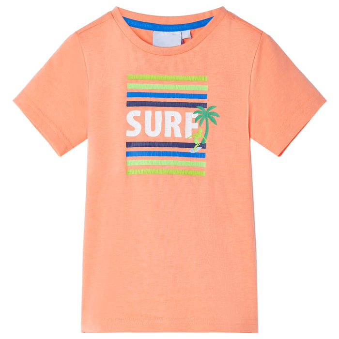 Tricou pentru copii, portocaliu neon, 140 - WALTI WALTI