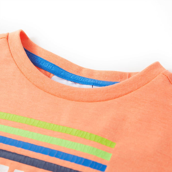 Tricou pentru copii, portocaliu neon, 140 - WALTI WALTI