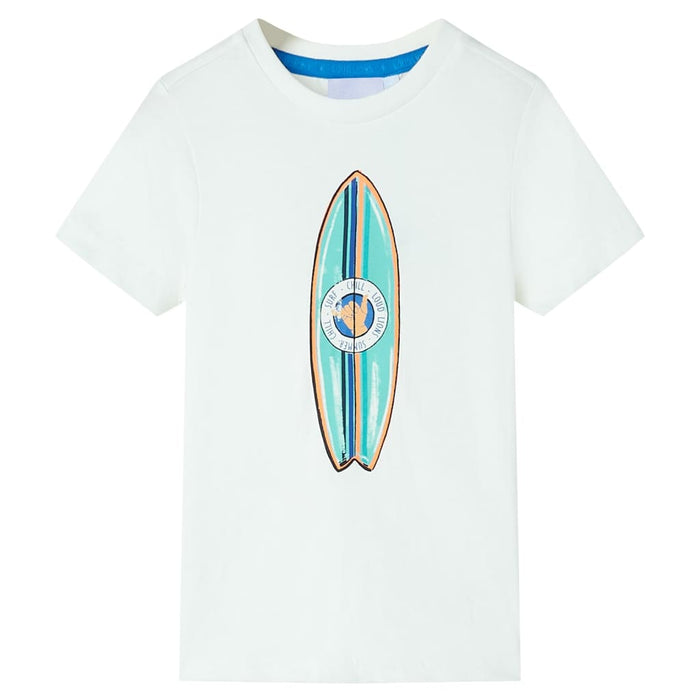 Tricou pentru copii cu mâneci scurte, ecru, 116 WALTI