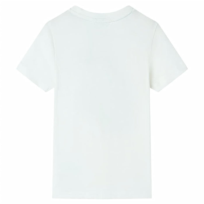 Tricou pentru copii cu mâneci scurte, ecru, 140 - WALTI WALTI