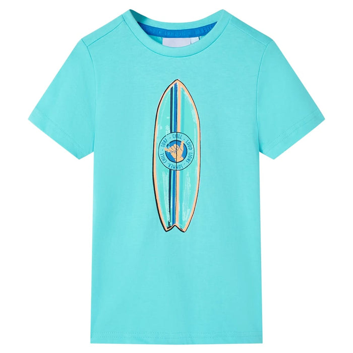 Tricou pentru copii cu mâneci scurte, turcoaz, 92 WALTI