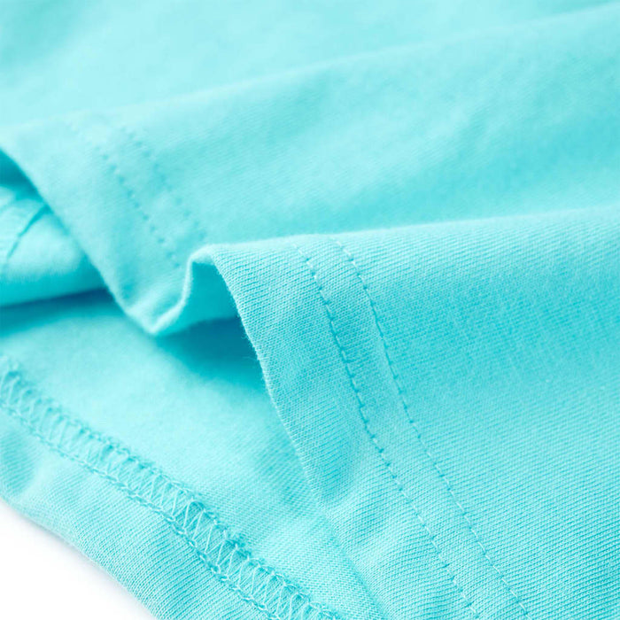 Tricou pentru copii cu mâneci scurte, turcoaz, 116 - WALTI WALTI