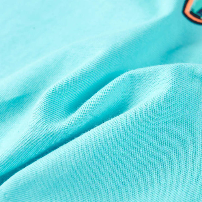 Tricou pentru copii cu mâneci scurte, turcoaz, 116 - WALTI WALTI