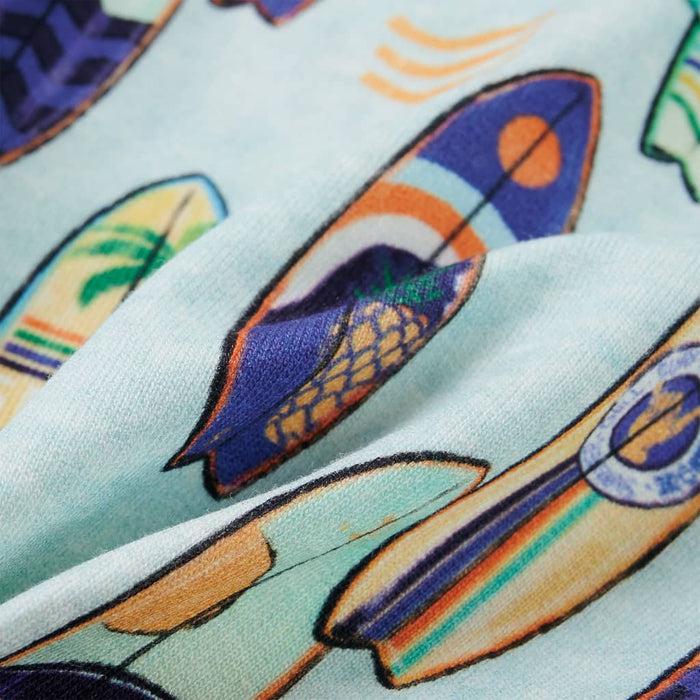 Pantaloni scurți pentru copii cu șnur, albastru melanj pal, 104 - WALTI WALTI