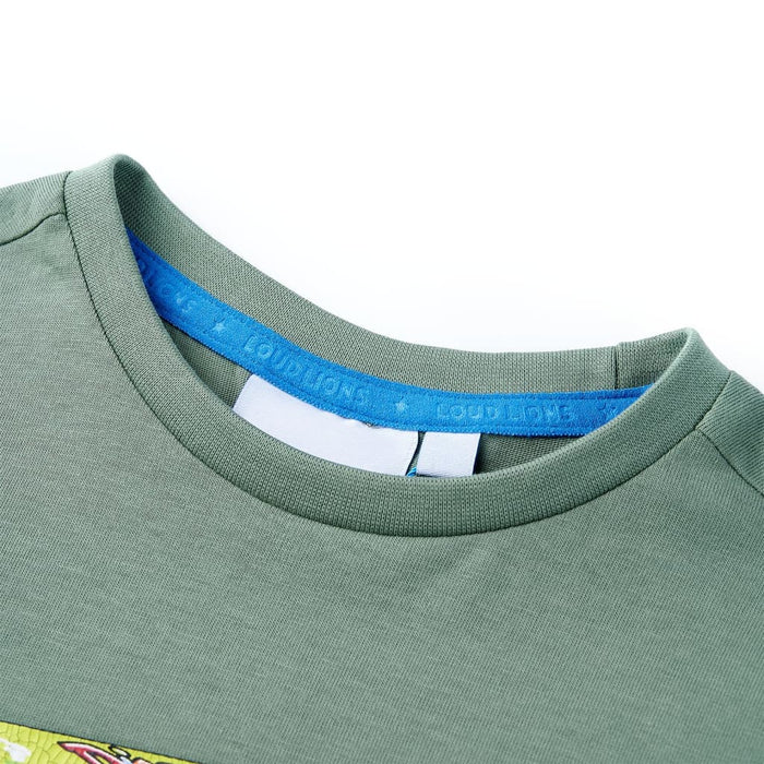 Tricou pentru copii cu mâneci scurte, kaki, 140 WALTI