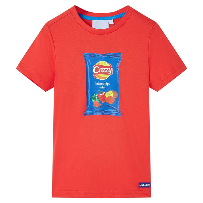 Tricou pentru copii cu mâneci scurte, roșu, 92 WALTI
