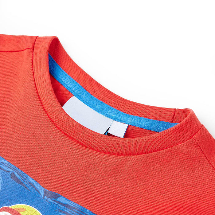 Tricou pentru copii cu mâneci scurte, roșu, 128 WALTI