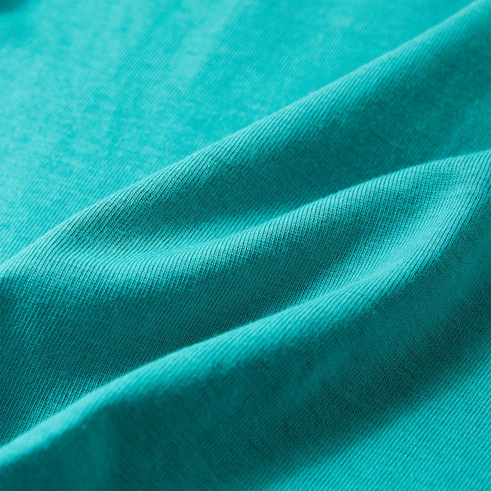 Tricou pentru copii cu mâneci scurte, verde mentă închis, 128 - WALTI WALTI