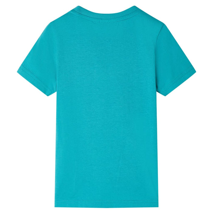 Tricou pentru copii cu mâneci scurte, verde mentă închis, 140 - WALTI WALTI