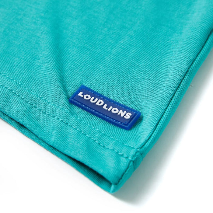 Tricou pentru copii cu mâneci scurte, verde mentă închis, 140 - WALTI WALTI