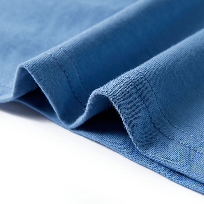 Tricou pentru copii cu mâneci scurte, albastru mediu, 116 WALTI