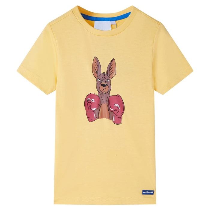 Tricou pentru copii cu mâneci scurte, galben, 116 WALTI