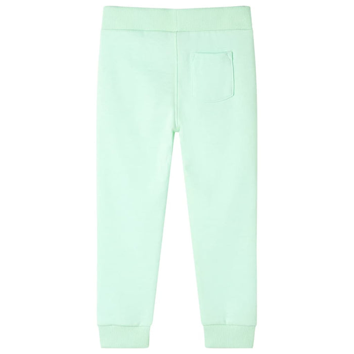 Pantaloni de trening pentru copii, verde aprins, 104 WALTI