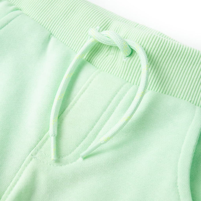 Pantaloni de trening pentru copii, verde aprins, 104 WALTI