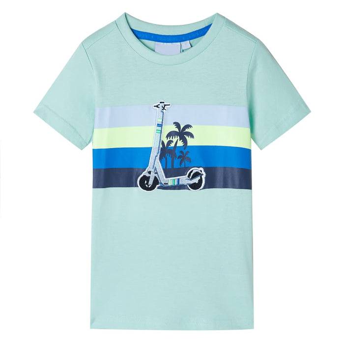 Tricou pentru copii, verde mentă deschis, 104 WALTI