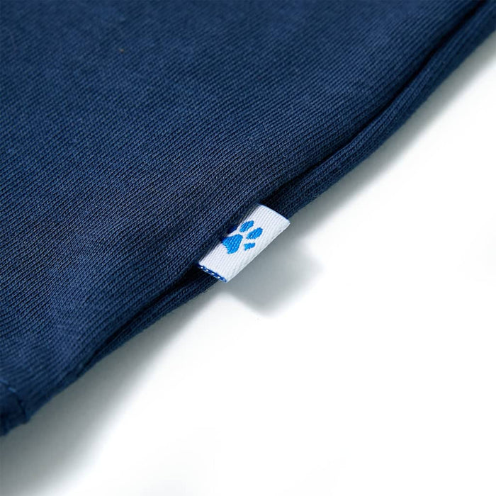 Tricou pentru copii cu mâneci scurte, albastru închis, 128 - WALTI WALTI