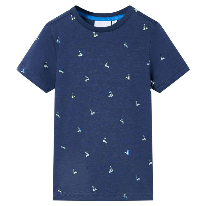 Tricou pentru copii, albastru închis, 104 - WALTI WALTI