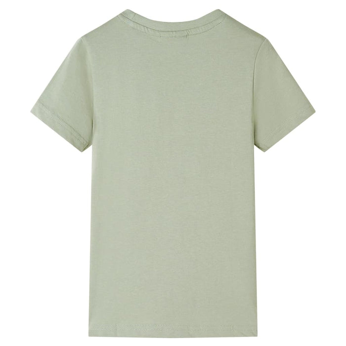 Tricou pentru copii cu mâneci scurte, kaki deschis, 116 - WALTI WALTI