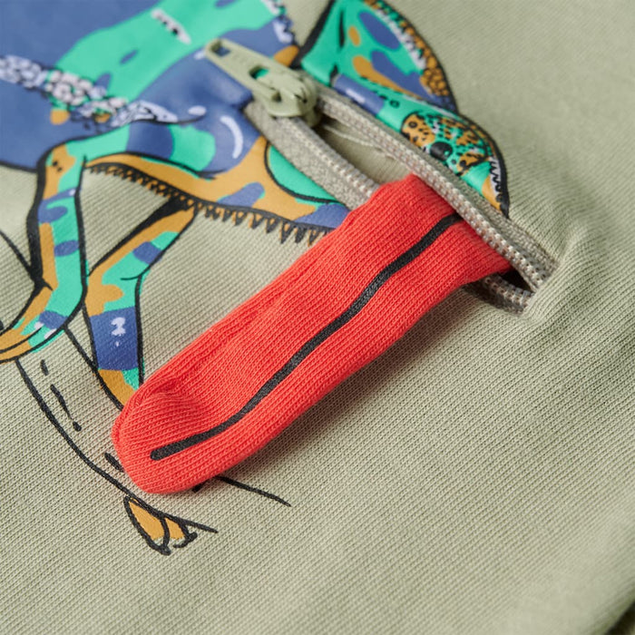 Tricou pentru copii cu mâneci scurte, kaki deschis, 116 - WALTI WALTI