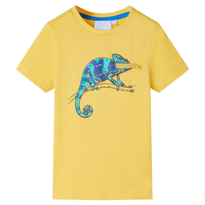 Tricou pentru copii cu mâneci scurte, ocru deschis, 104 - WALTI WALTI