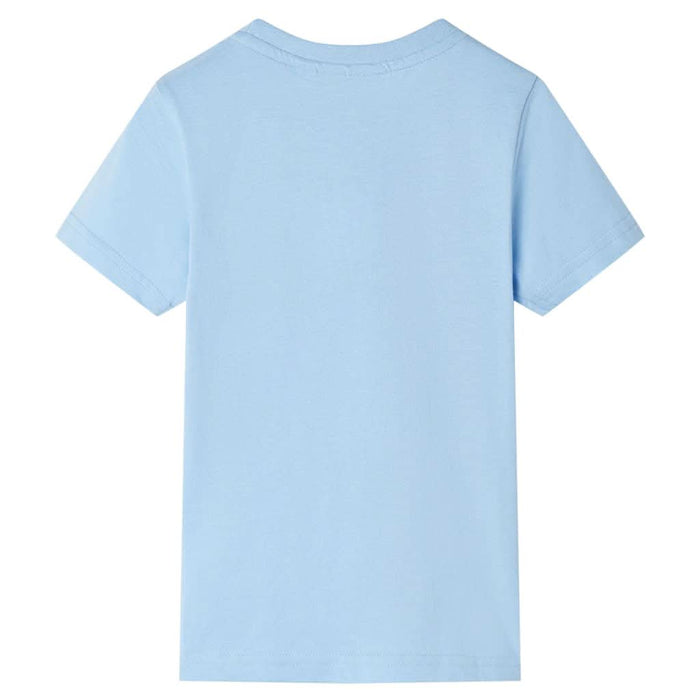 Tricou pentru copii cu mâneci scurte, albastru deschis, 104 - WALTI WALTI