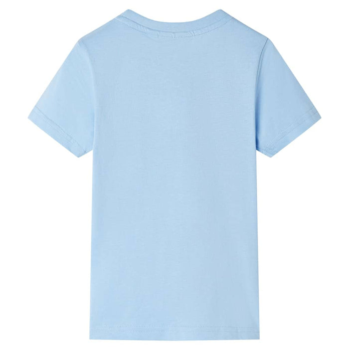 Tricou pentru copii cu mâneci scurte, albastru deschis, 116 WALTI