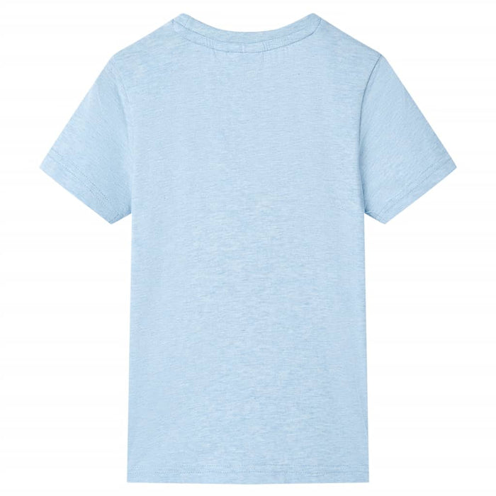 Tricou pentru copii, albastru deschis melanj, 92 WALTI