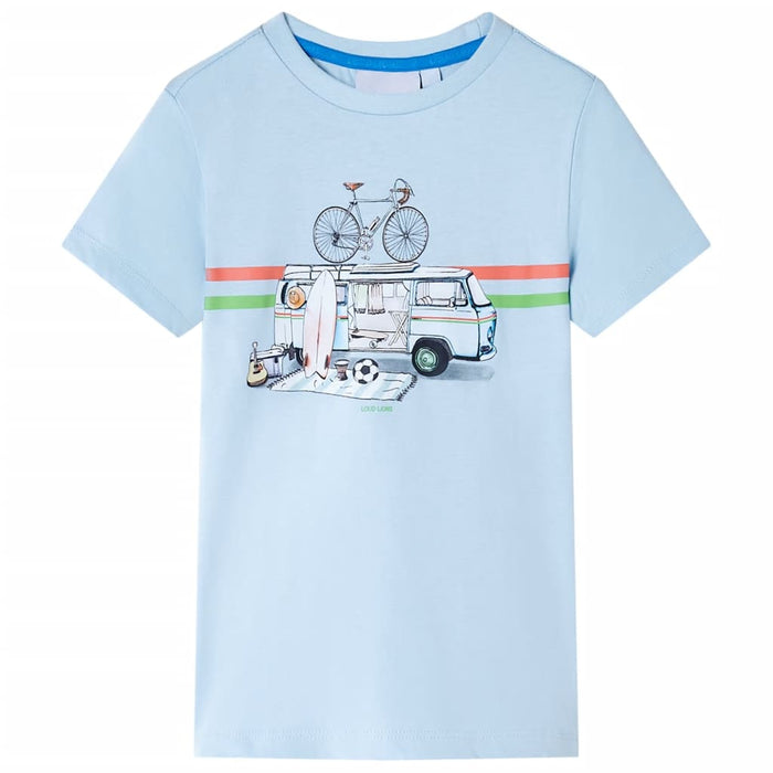 Tricou pentru copii, albastru deschis, 116 WALTI
