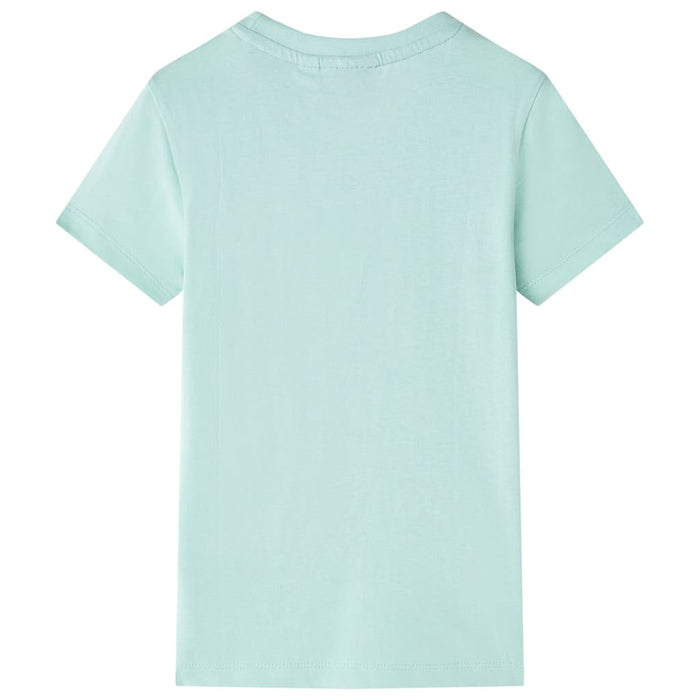 Tricou pentru copii, verde mentă deschis, 128 - WALTI WALTI