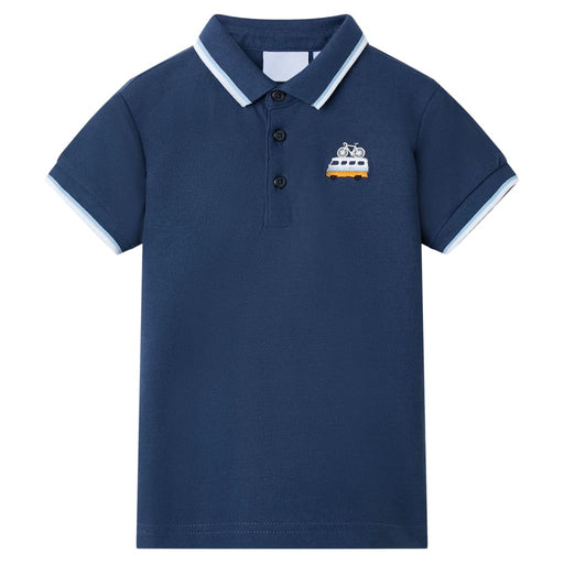 Tricou polo pentru copii, albastru închis, 92 - WALTI WALTI