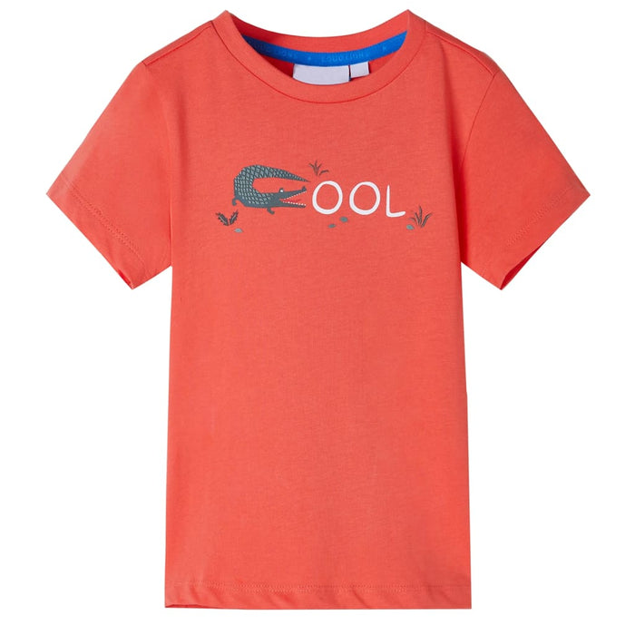 Tricou pentru copii cu mâneci scurte roșu deschis 116 - WALTI WALTI