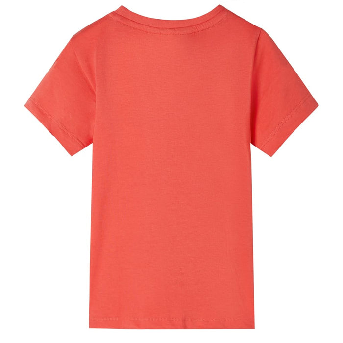 Tricou pentru copii cu mâneci scurte roșu deschis 128 - WALTI WALTI