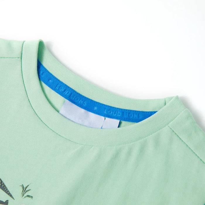Tricou pentru copii cu mâneci scurte verde deschis 116 - WALTI WALTI