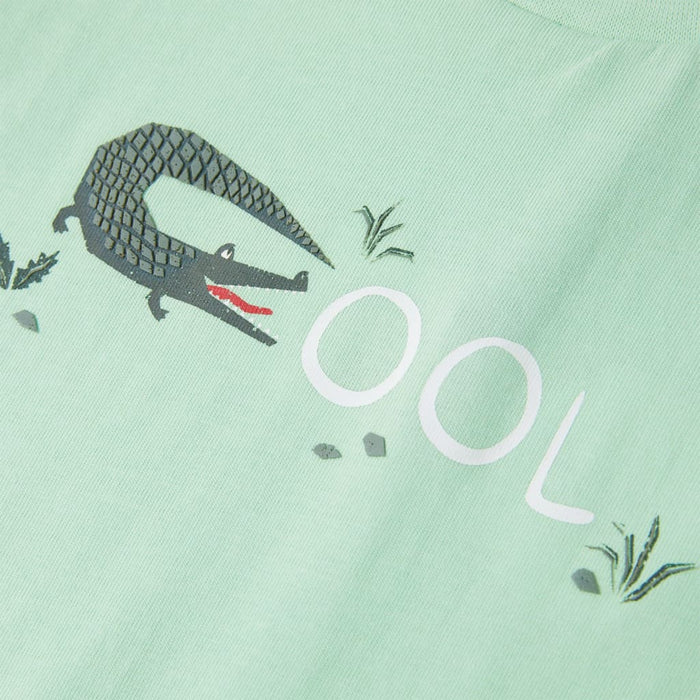 Tricou pentru copii cu mâneci scurte verde deschis 116 - WALTI WALTI