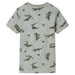 Tricou pentru copii, kaki deschis melanj, 104 - WALTI WALTI