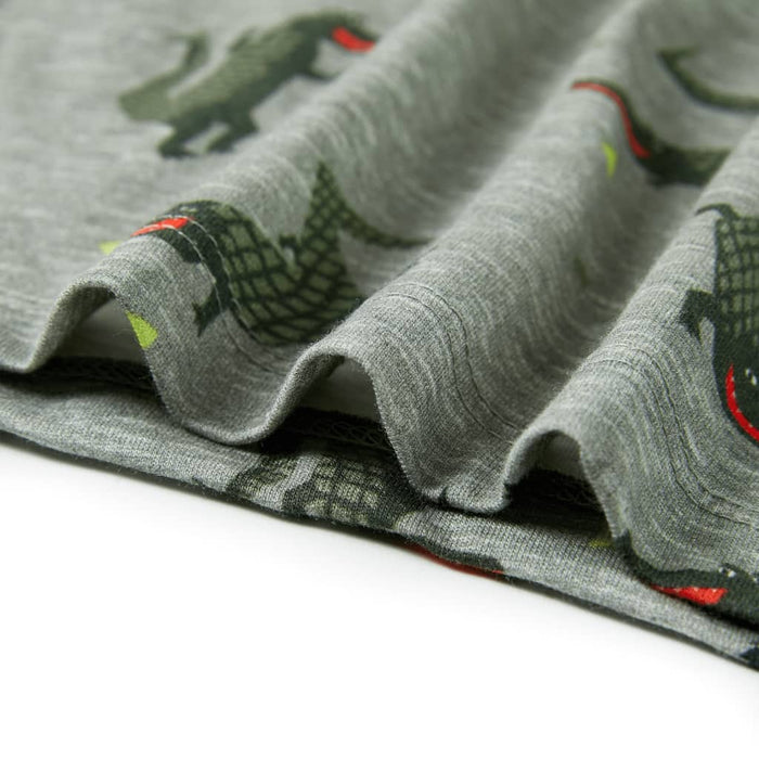 Tricou pentru copii, kaki deschis melanj, 104 - WALTI WALTI