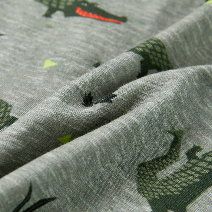Tricou pentru copii, kaki deschis melanj, 104 - WALTI WALTI