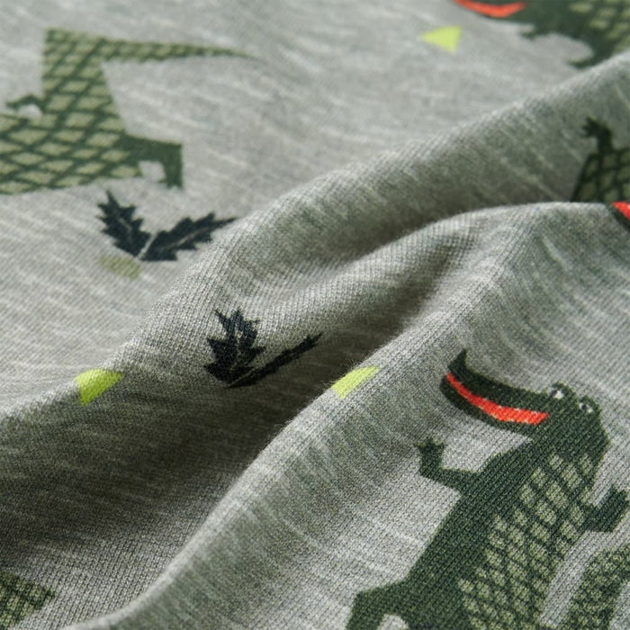 Tricou pentru copii, kaki deschis melanj, 104 - WALTI WALTI