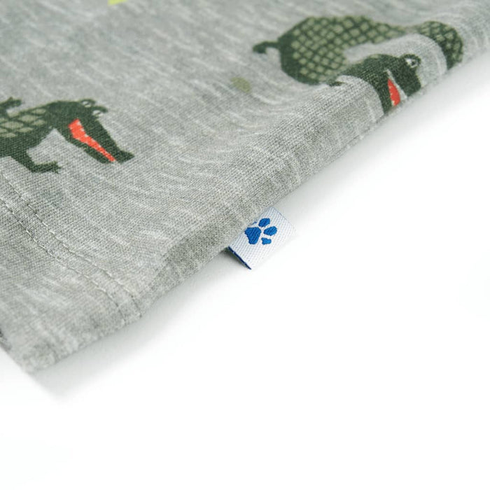 Tricou pentru copii, kaki deschis melanj, 116 - WALTI WALTI