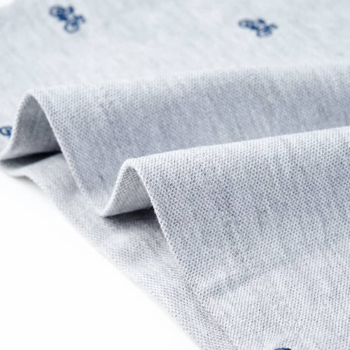 Tricou polo pentru copii,- gri melanj, 104 - WALTI WALTI