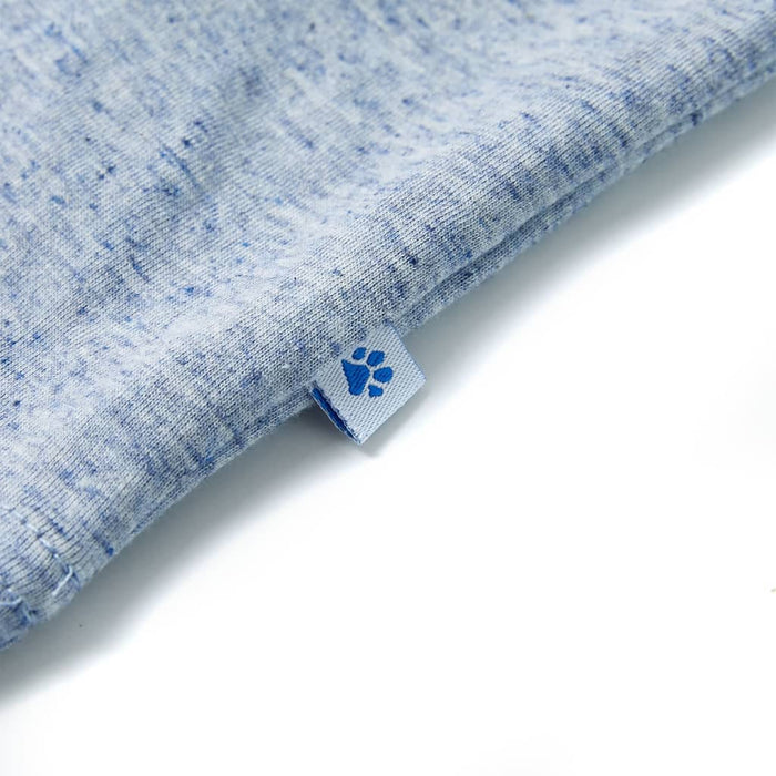Tricou pentru copii cu mâneci scurte, albastru melanj, 128 - WALTI WALTI
