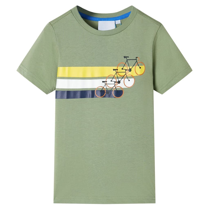 Tricou pentru copii cu mâneci scurte, kaki deschis, 92 WALTI