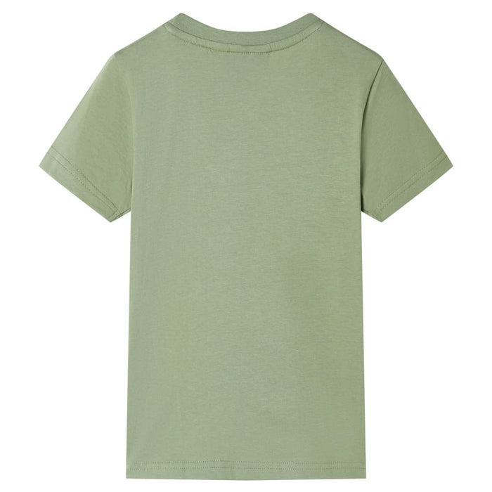 Tricou pentru copii cu mâneci scurte, kaki deschis, 92 WALTI