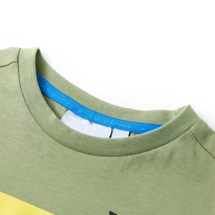 Tricou pentru copii cu mâneci scurte, kaki deschis, 92 WALTI