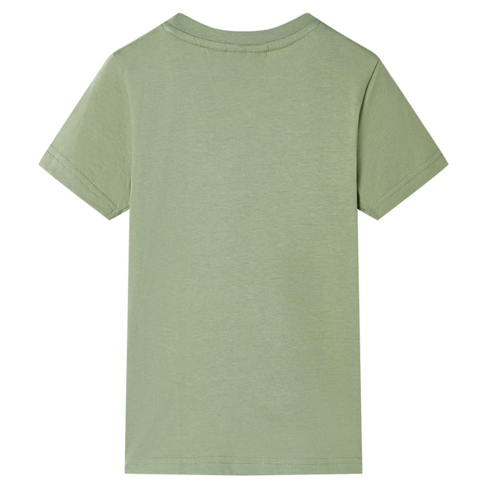 Tricou pentru copii cu mâneci scurte, kaki deschis, 116 - WALTI WALTI