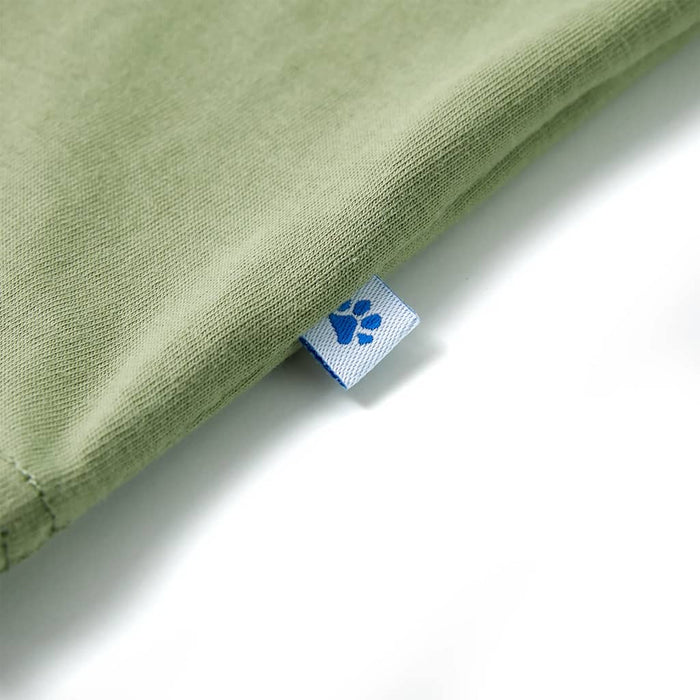 Tricou pentru copii cu mâneci scurte, kaki deschis, 116 - WALTI WALTI